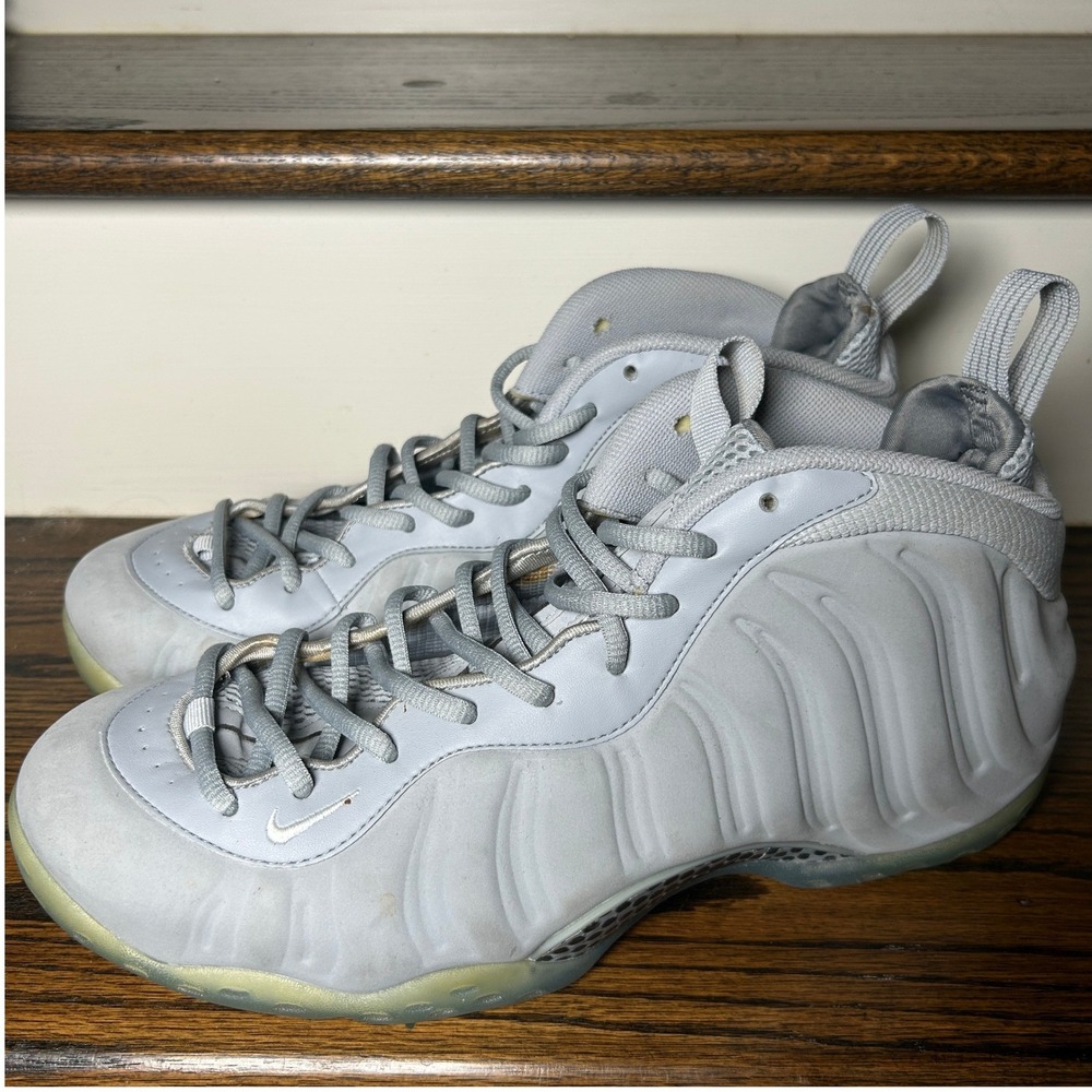 Nike Air Foamposite One Wolf Grey Suede 575420-007 Mens Basketball Shoes 13